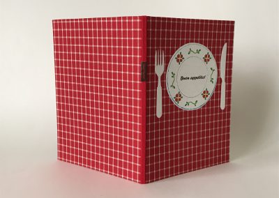 宿題15 イタリアンレストランのメニュー表