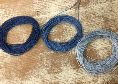 正藍染の糸